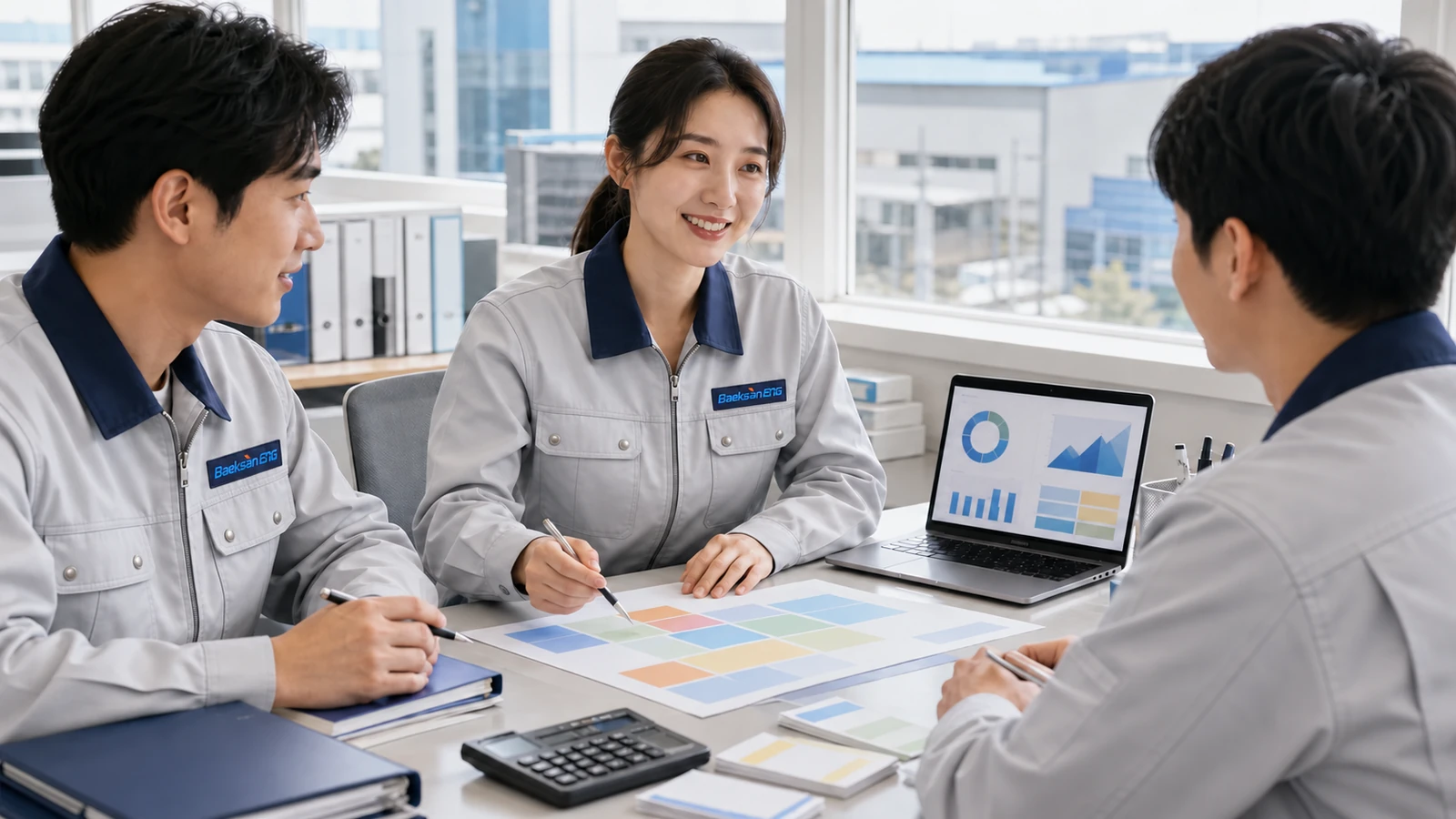 Site administrator coordinating staffing schedules and operational requests in an office